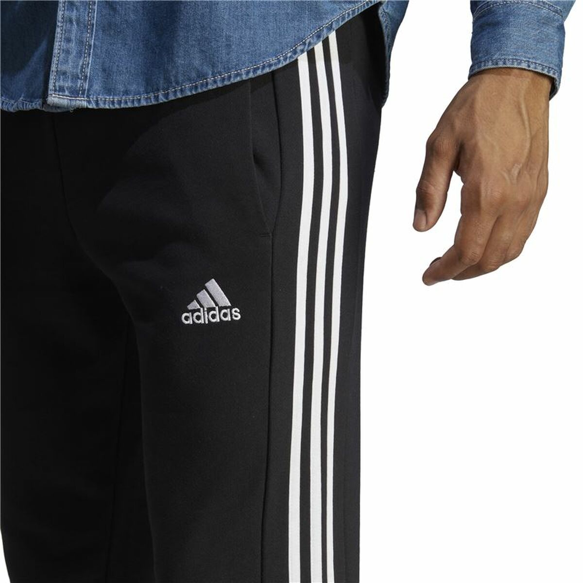 Long Sports Trousers Adidas Black Men-6