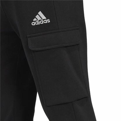 Long Sports Trousers Adidas Essentials Fleece Black Men-5