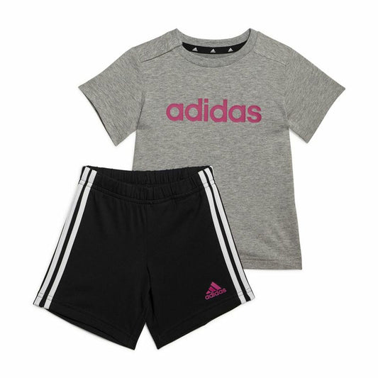 Sports Outfit for Baby Adidas Essentials Lineage Dark grey-0