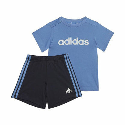 Sports Outfit for Baby Adidas 3 Stripes Blue-0