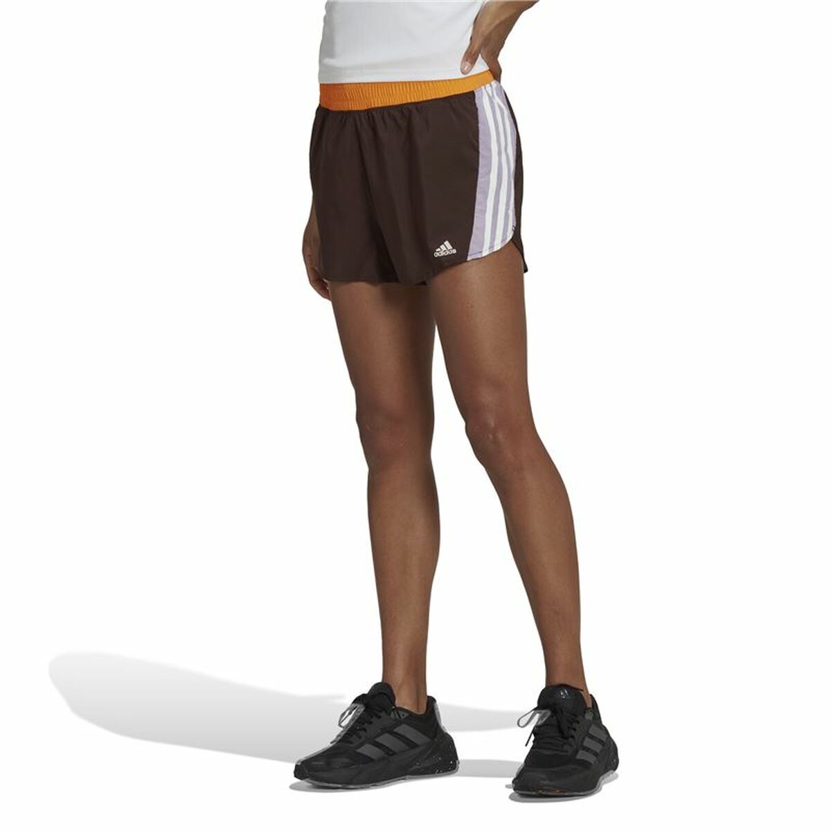 Sports Shorts for Women Adidas Hyperglam Brown-8