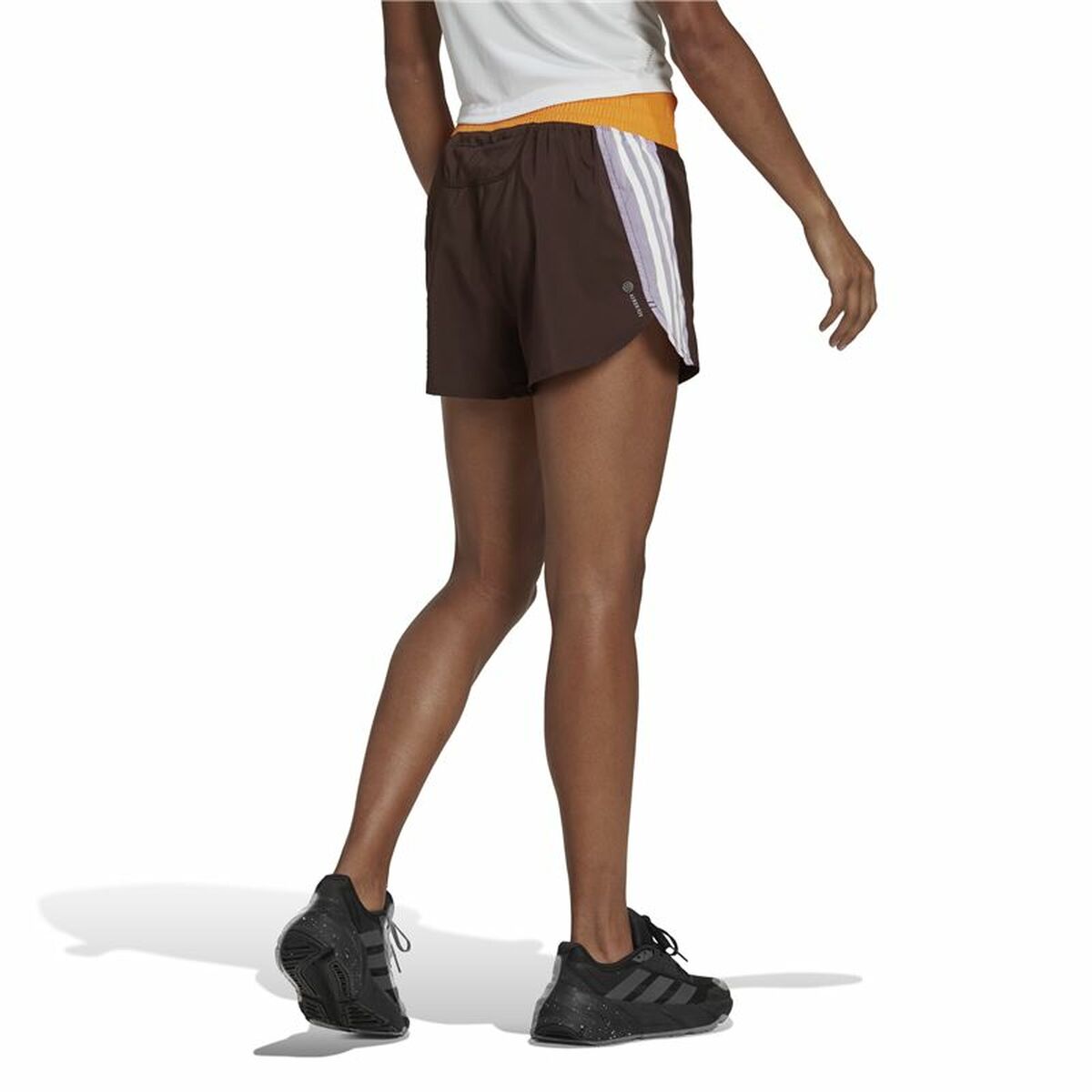 Sports Shorts for Women Adidas Hyperglam Brown-7