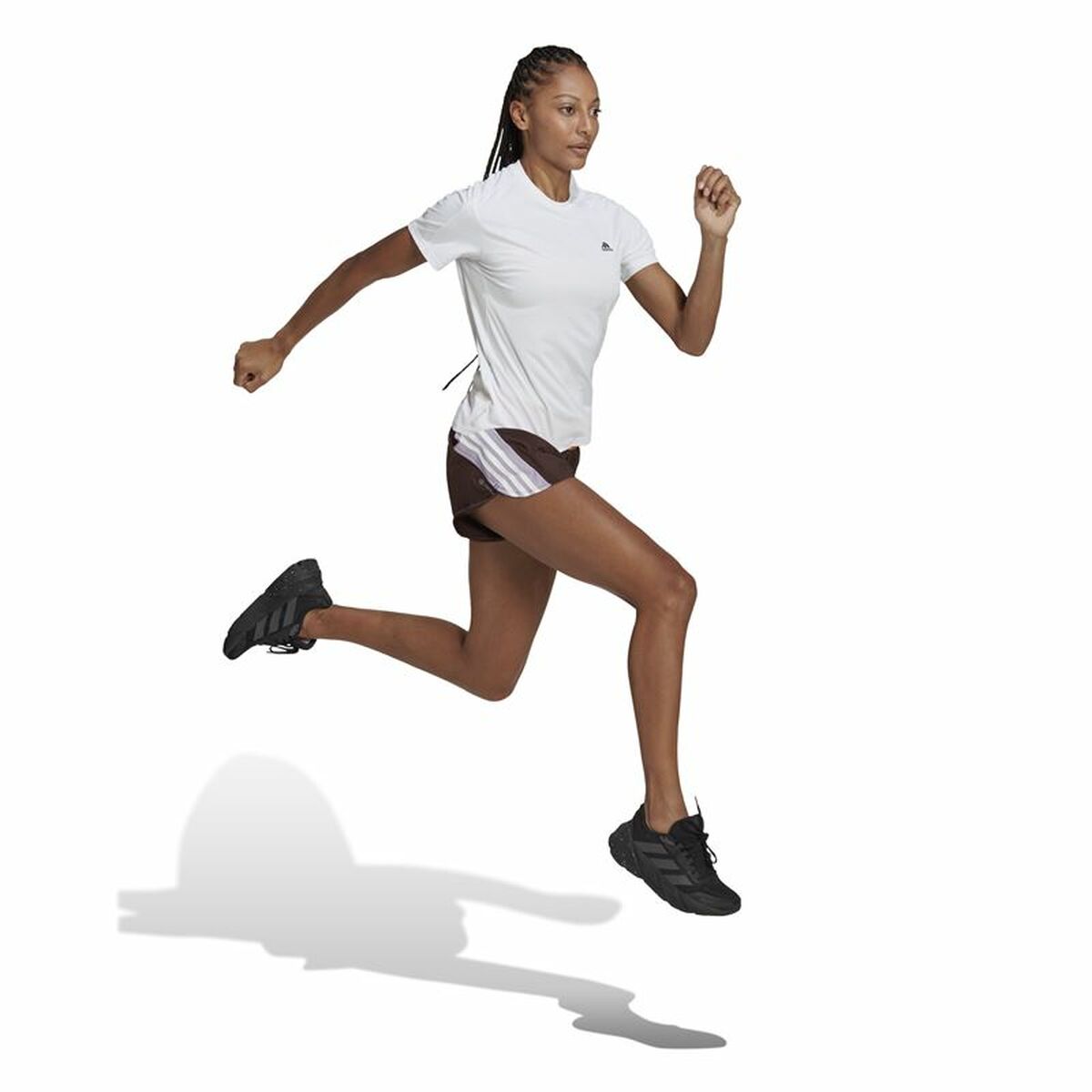 Sports Shorts for Women Adidas Hyperglam Brown-6