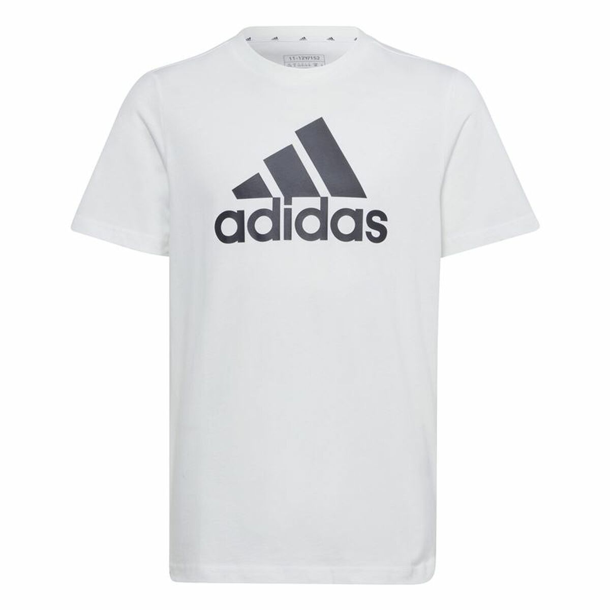 Child's Short Sleeve T-Shirt Adidas Essentials Big Logo Cotton-0