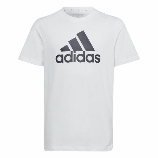 Child's Short Sleeve T-Shirt Adidas Essentials Big Logo Cotton-0