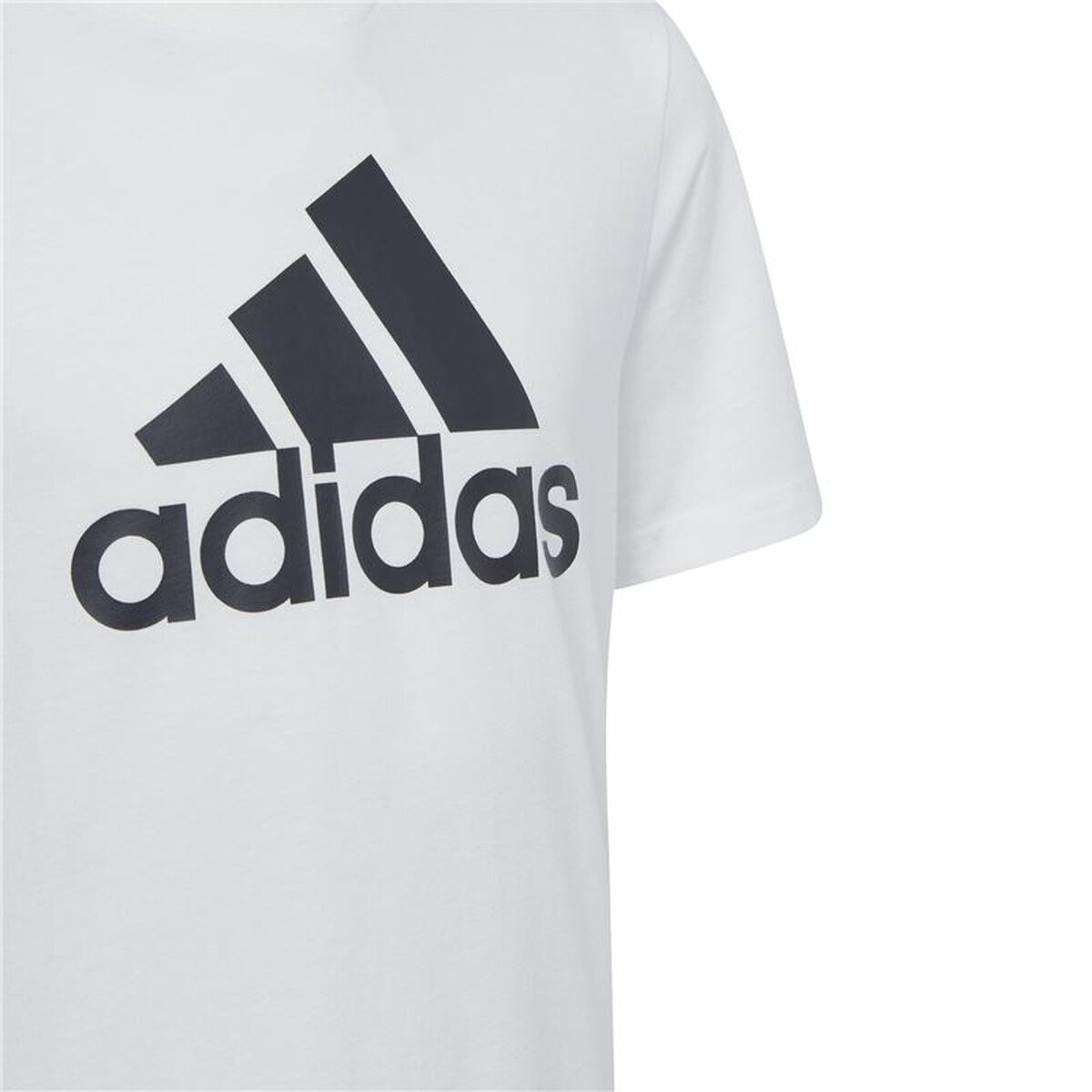 Child's Short Sleeve T-Shirt Adidas Essentials Big Logo Cotton-4