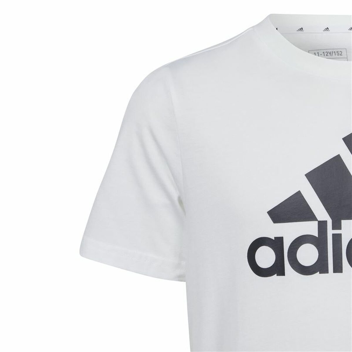 Child's Short Sleeve T-Shirt Adidas Essentials Big Logo Cotton-3