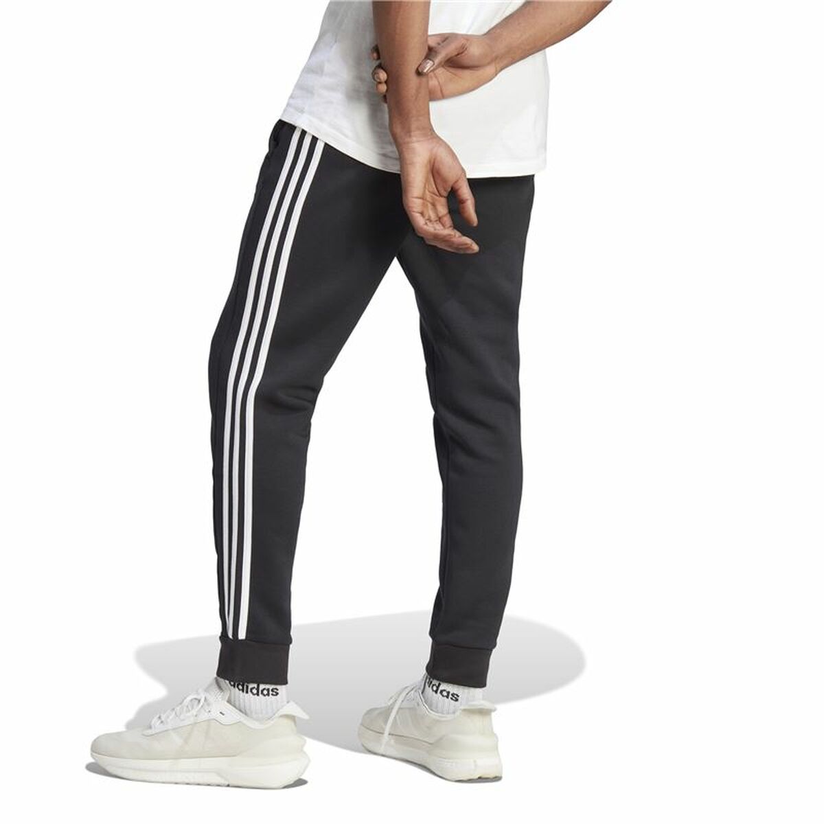 Long Sports Trousers Adidas Black Men-7