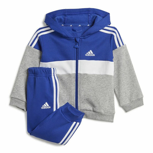 Sports Outfit for Baby Adidas I 3Stripes Tib Fleece Ts Infantil Blue-0