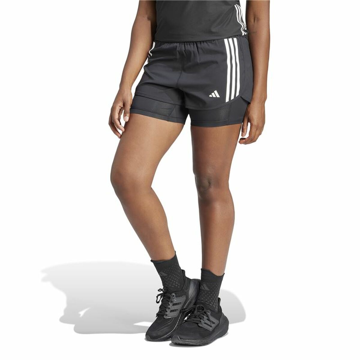 Sports Shorts for Women Adidas Own the run 3S 2In1-8