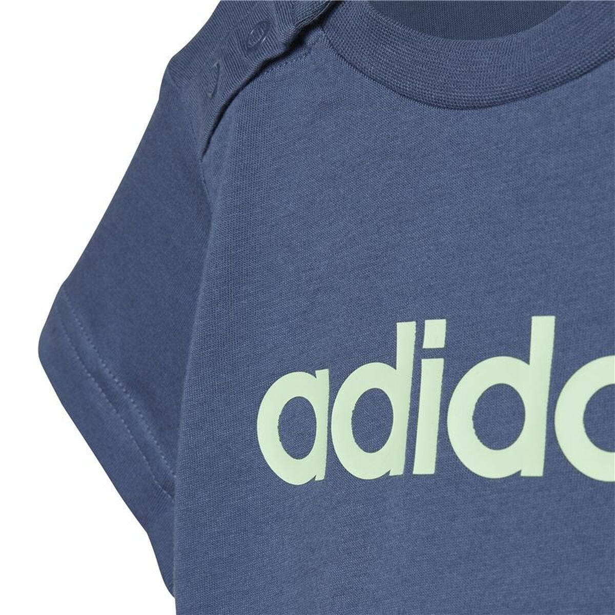 Sports Outfit for Baby Adidas I Lin Co Set Infantil Blue Grey-3