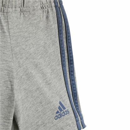 Sports Outfit for Baby Adidas I Lin Co Set Infantil Blue Grey-1