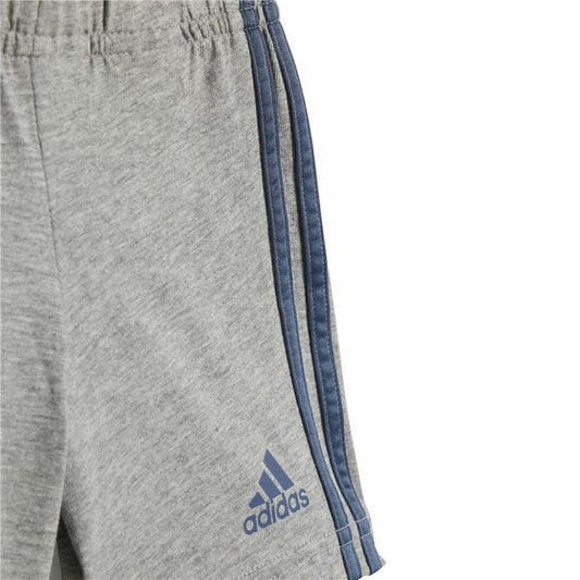 Sports Outfit for Baby Adidas I Lin Co Set Infantil Blue Grey-1