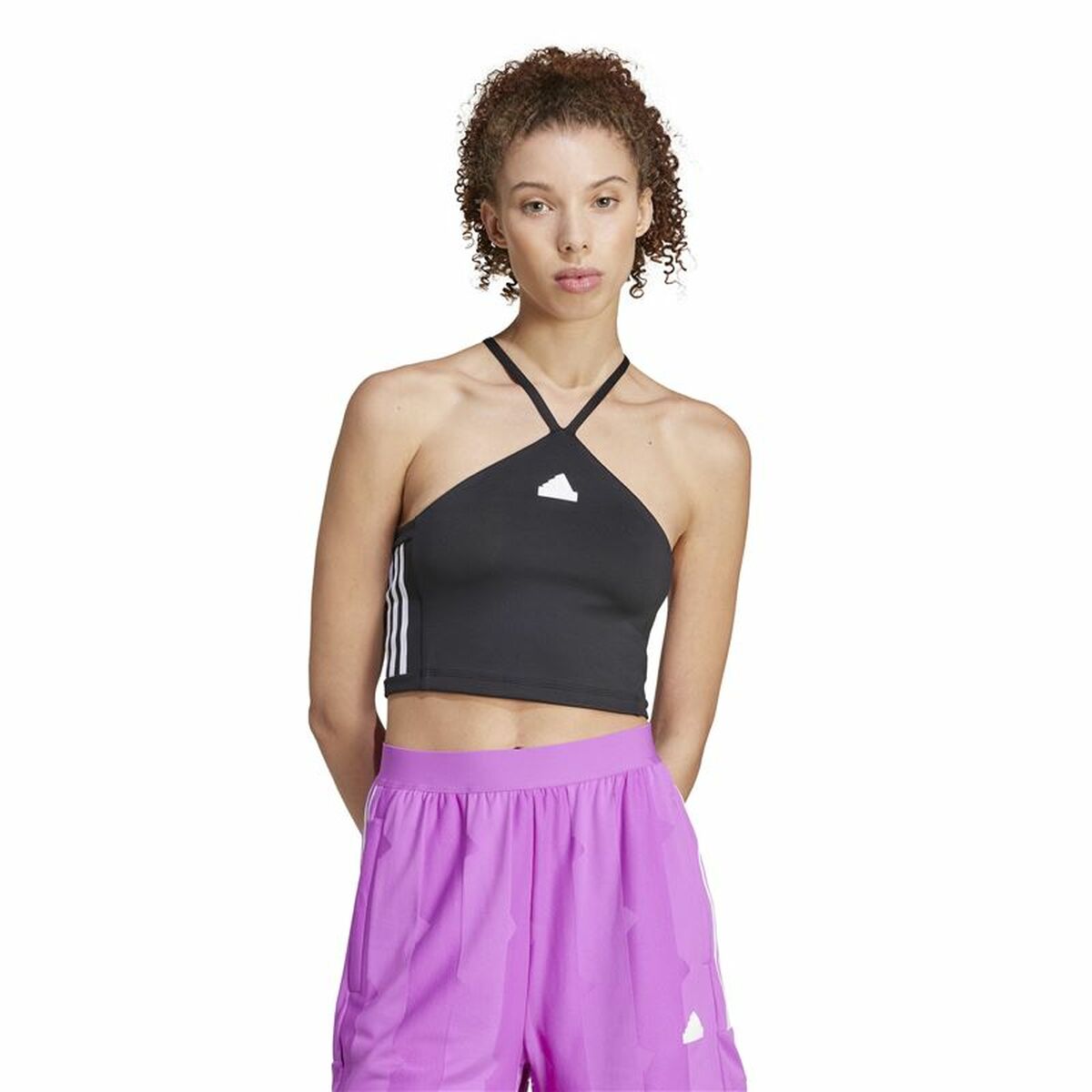 Tank Top Women Adidas Summer Triangle Black-6