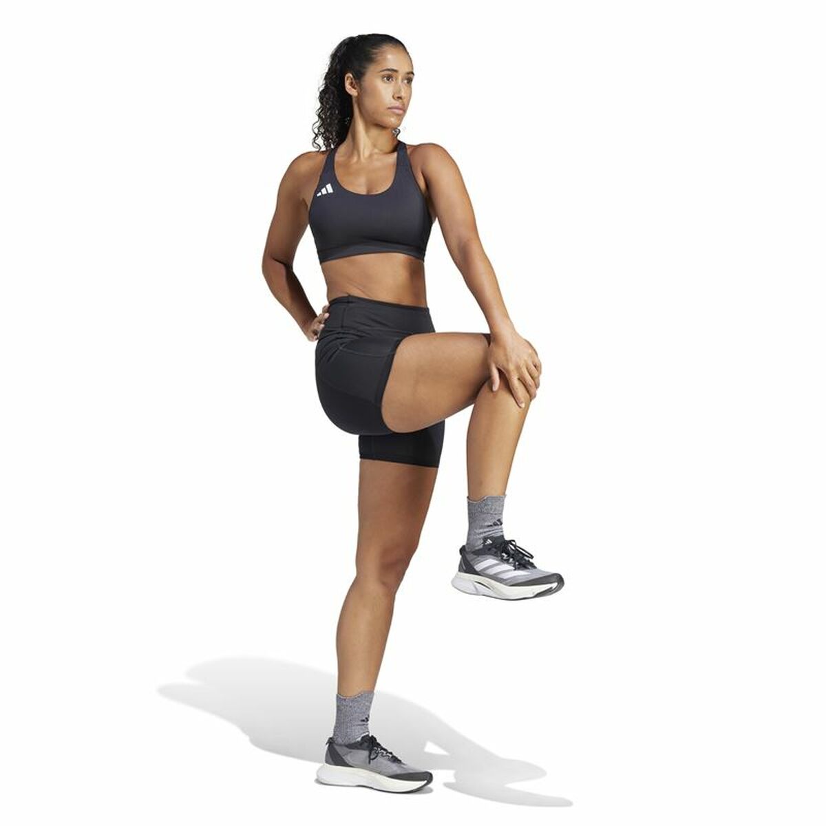 Sport leggings for Women Adidas Adizero Short Black-6