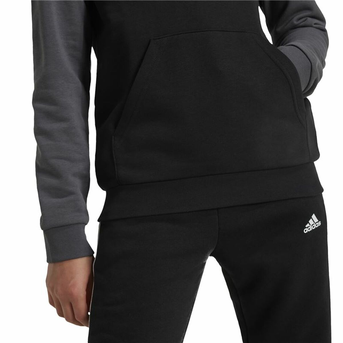 Hooded Sweatshirt for Girls Adidas Essentials Grey-2