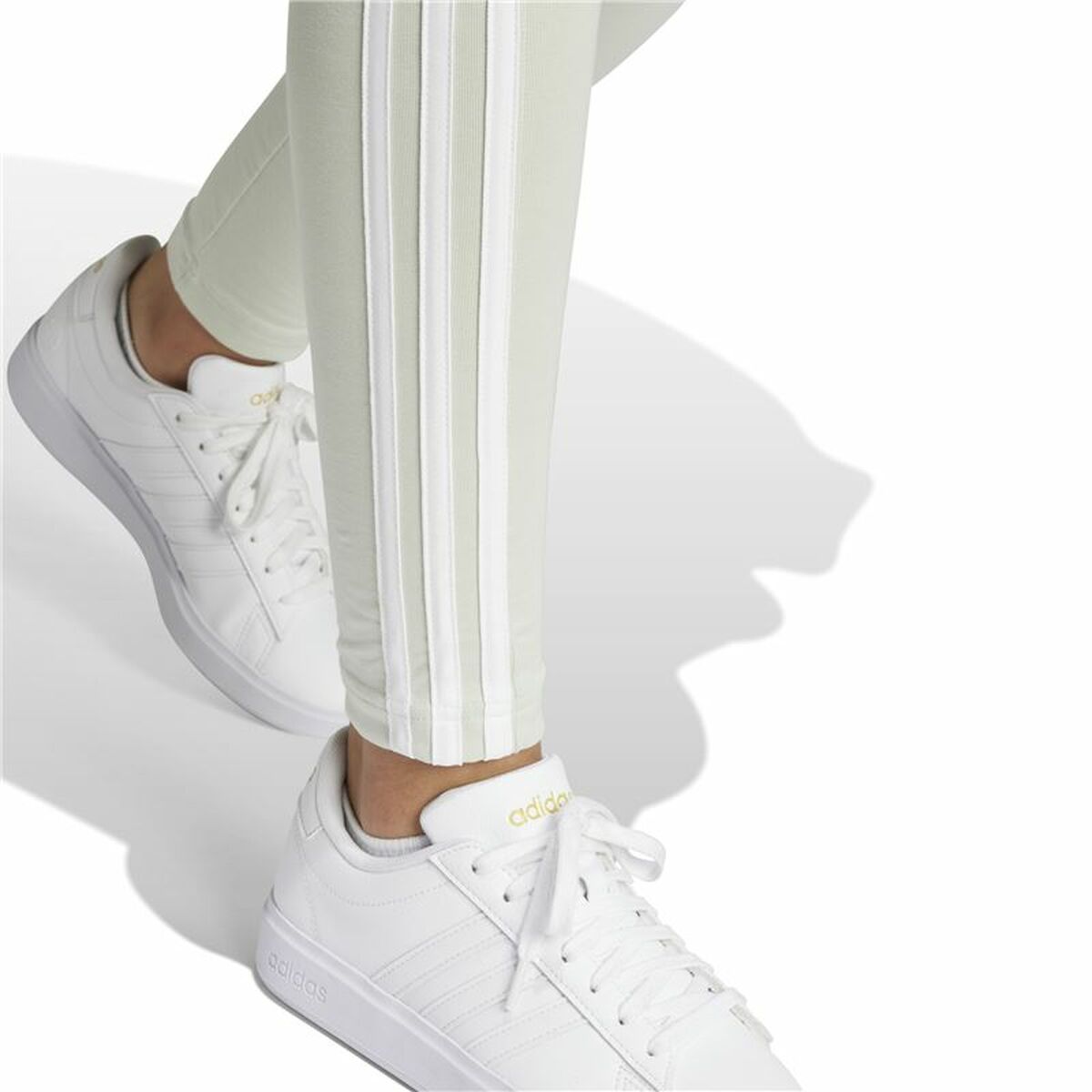 Sport leggings for Women Adidas Essentials 3-Stripes Green-4