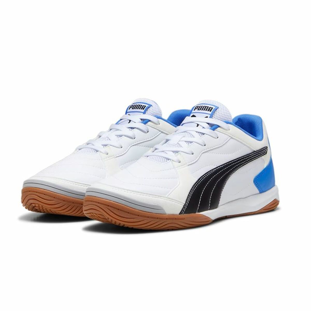 Adult's Indoor Football Shoes Puma Pressing Iv White Blue-7