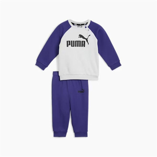 Children’s Tracksuit Puma Minicats Ess Raglan Jogger Fl Navy Blue-0