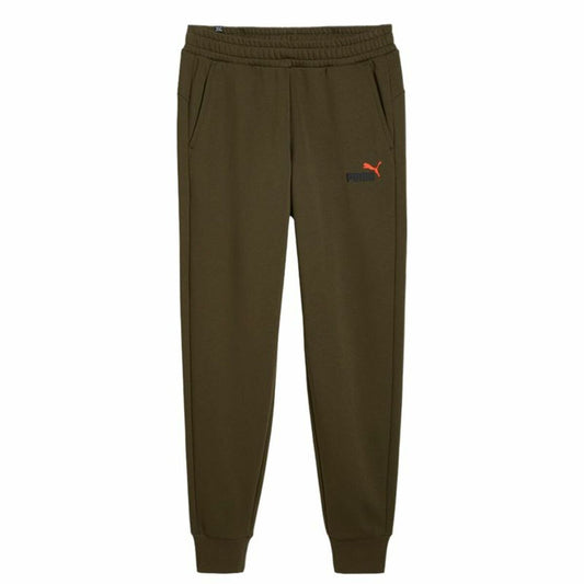 Adult's Tracksuit Bottoms Puma Essentials Olive Men-0