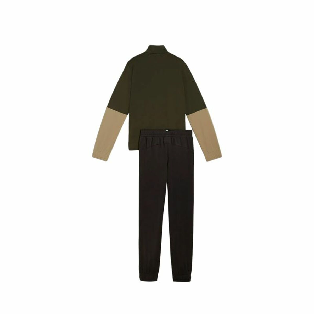 Children’s Tracksuit Puma Colorblock Poly Suit Khaki Olive-4