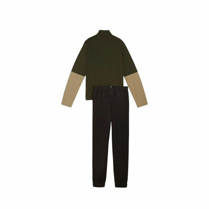 Children’s Tracksuit Puma Colorblock Poly Suit Khaki Olive-4