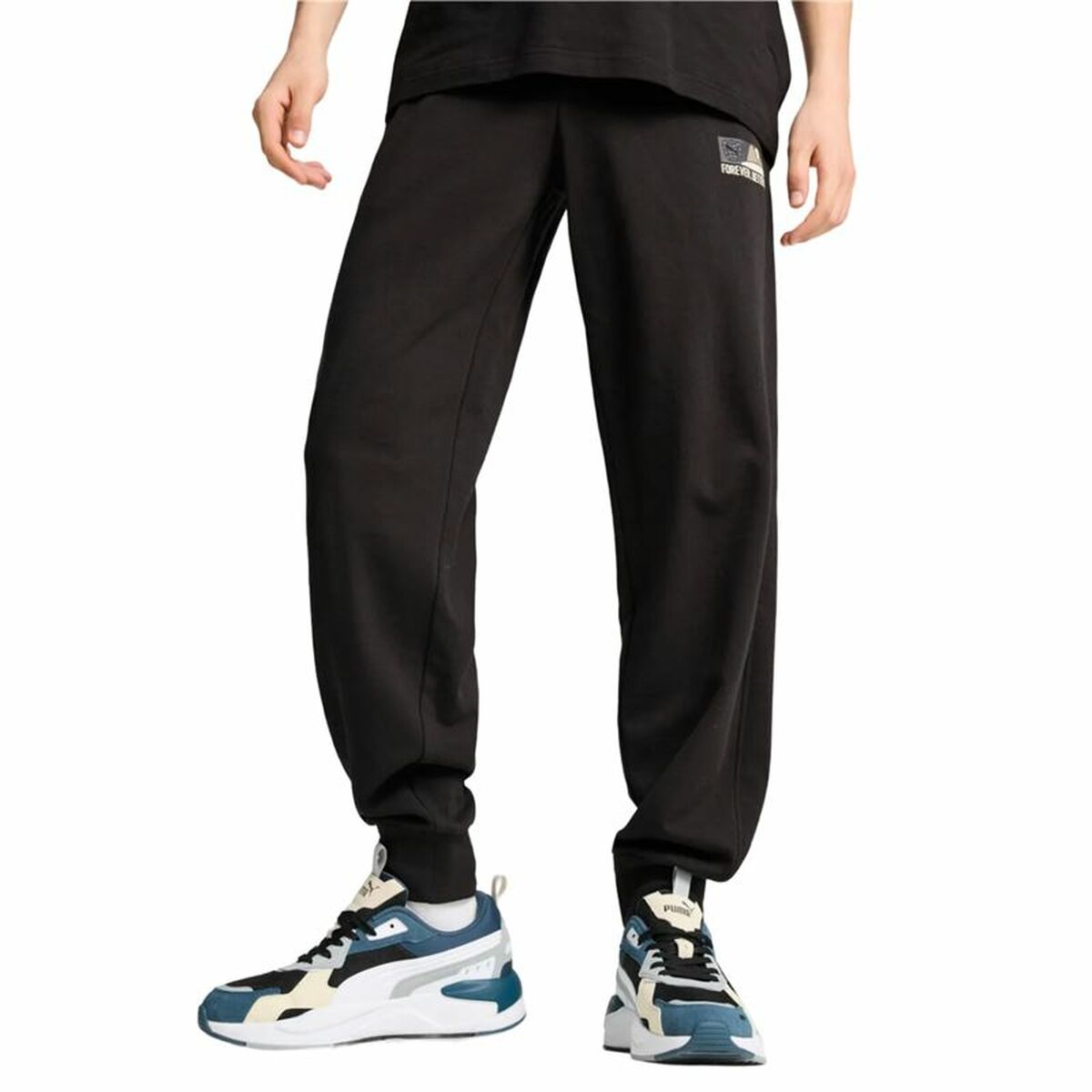 Adult's Tracksuit Bottoms Puma Black Men-5