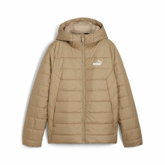 Women's Sports Jacket Puma Ess Hooded Padded Jacket Beige-0