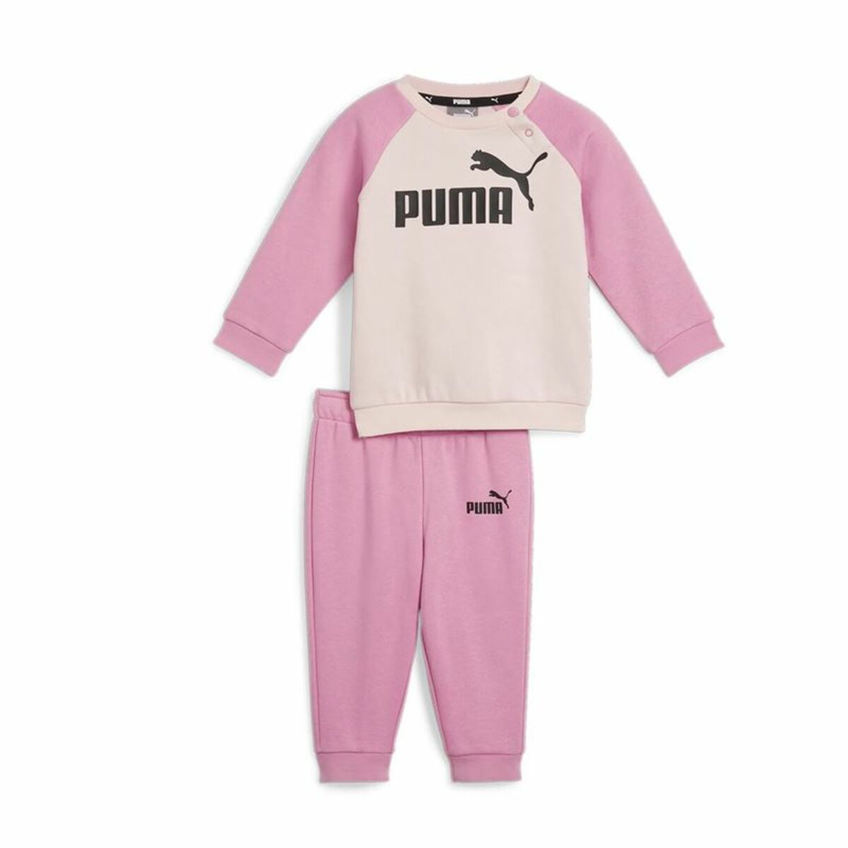 Children’s Tracksuit Puma Minicats Ess Raglan Jogger Fl Pink-0
