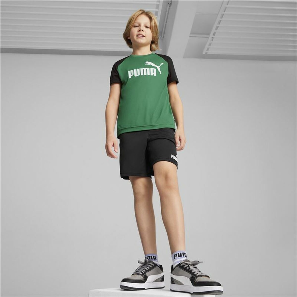Children's Sports Outfit Puma Short Multicolour-4