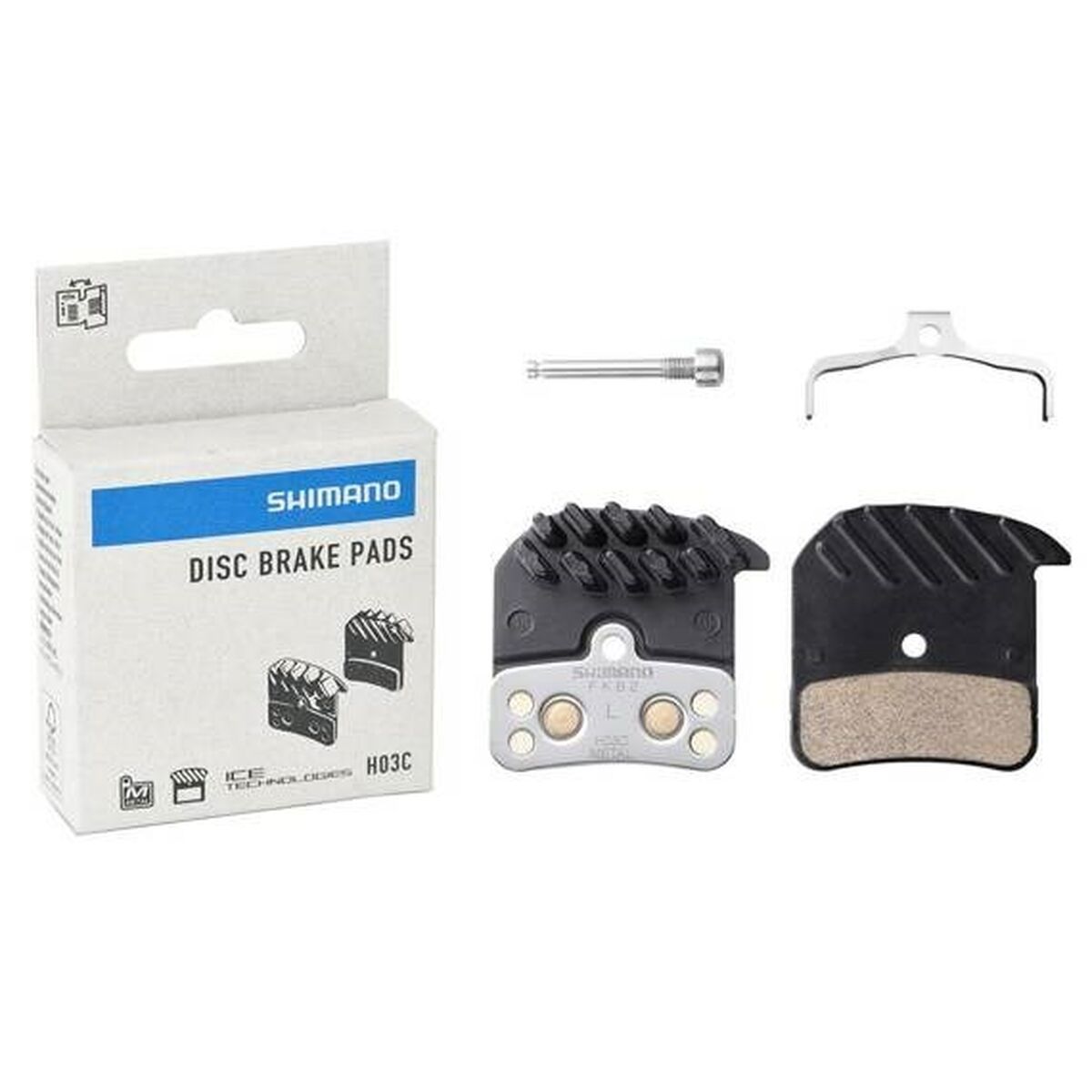Brake pads Shimano IBPH03CMFA Black Grey Bronze-0