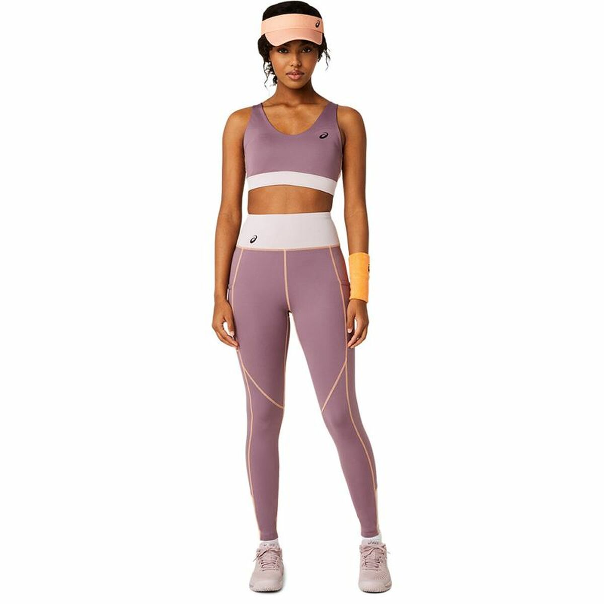 Sport leggings for Women Asics Pink-4