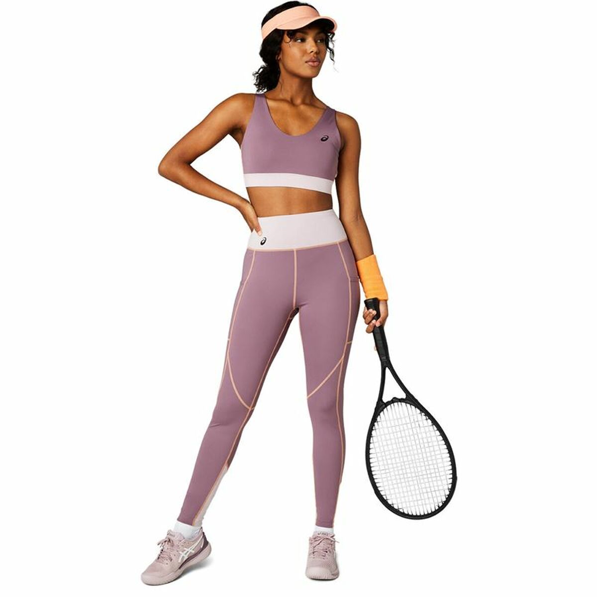 Sport leggings for Women Asics Pink-3
