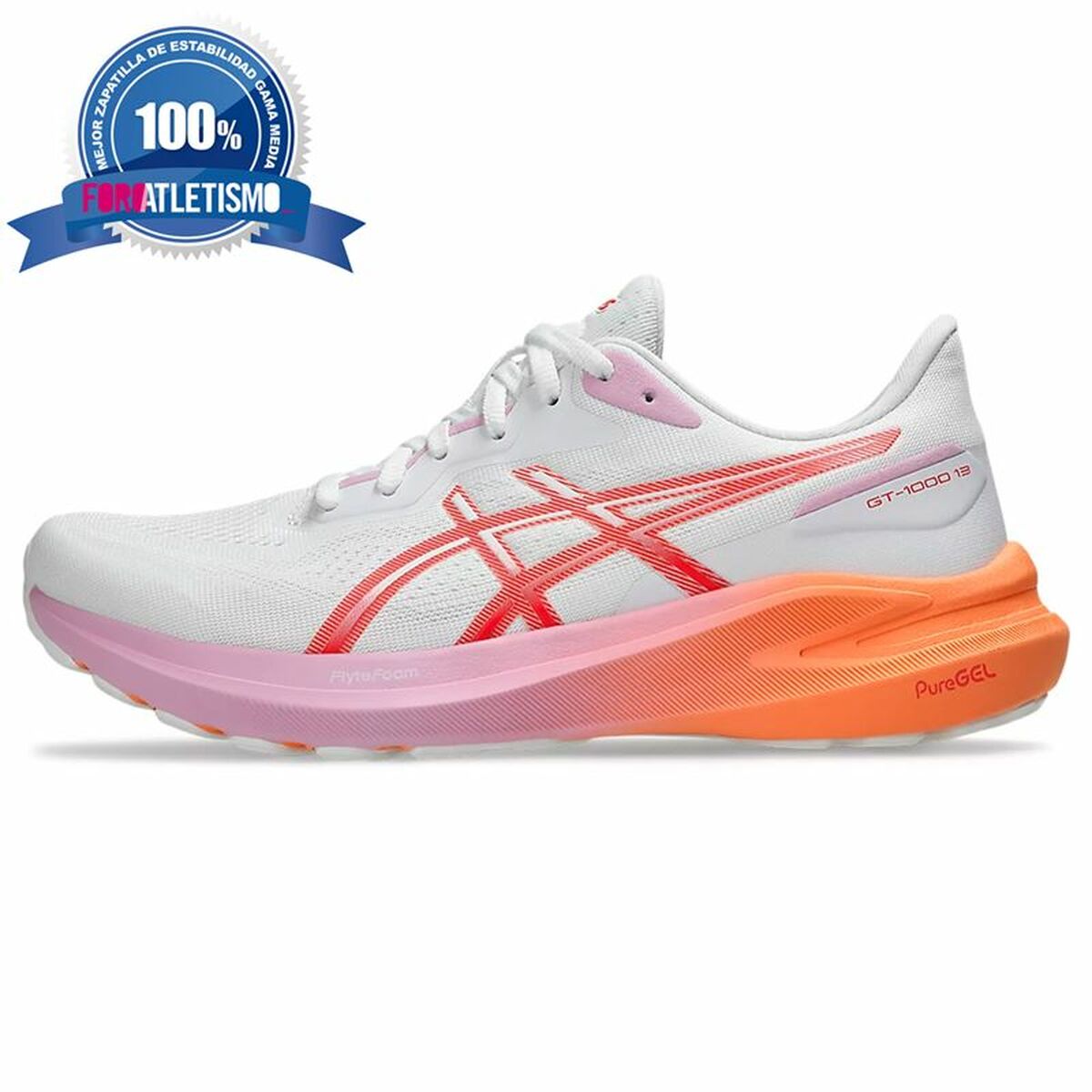 Sports Trainers for Women Asics Gt-1000 13 White-4