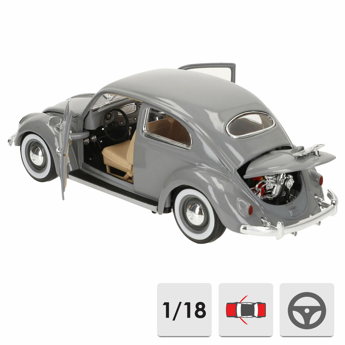Car Bburago GT-Volkswagen Kafer Beetle (1955) 1:18-5