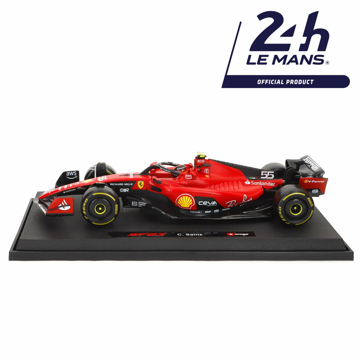 Car Bburago Ferrari F1 Racing SF23 #55 C 1:18-4