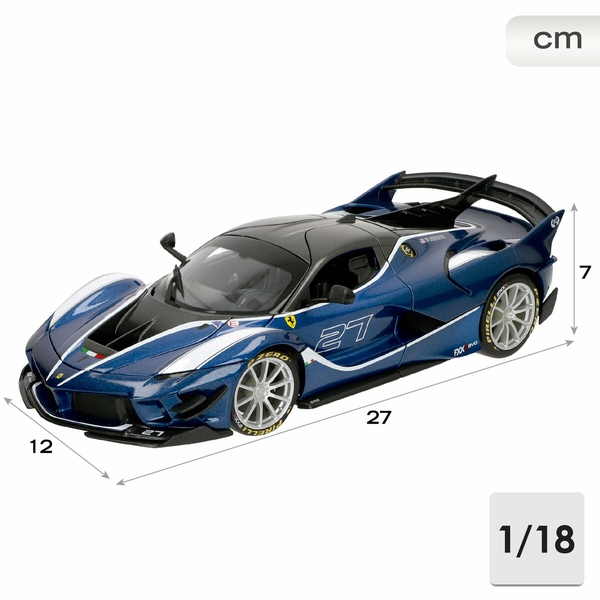 Car Bburago Ferrari FXX K-EVO #27 BL 1:18-3