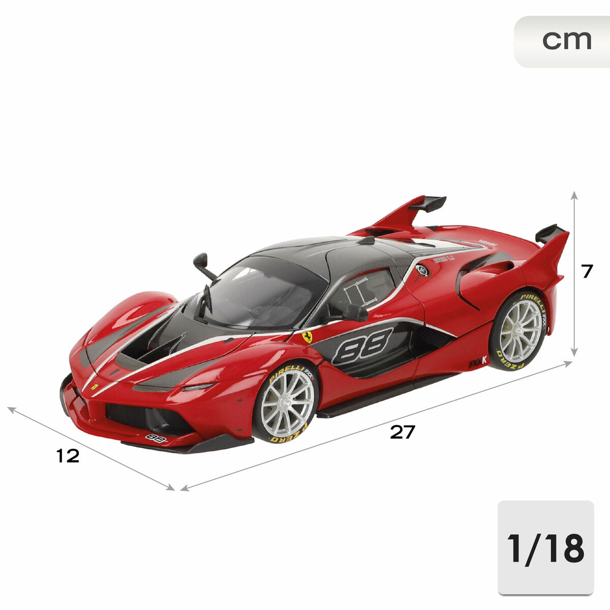 Car Bburago Ferrari FXX K #88 1:18-3