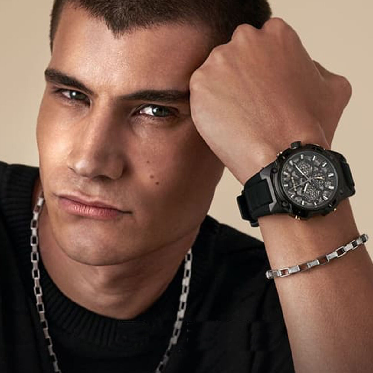 Men's Necklace Police-5