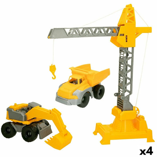 Construction Vehicles Colorbaby 31 x 41 x 9,5 cm (4 Units) 3 Pieces-0