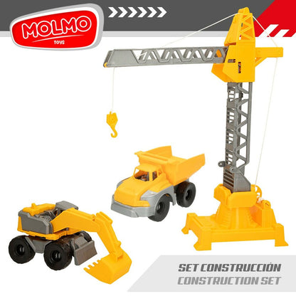 Construction Vehicles Colorbaby 31 x 41 x 9,5 cm (4 Units) 3 Pieces-5