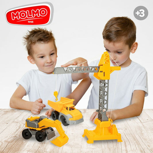 Construction Vehicles Colorbaby 31 x 41 x 9,5 cm (4 Units) 3 Pieces-1