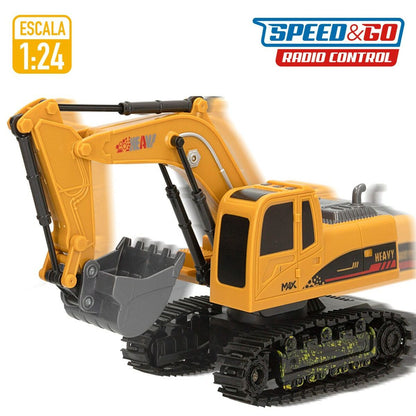 Radio-controlled Digger Speed & Go 1:24 4 Units-5
