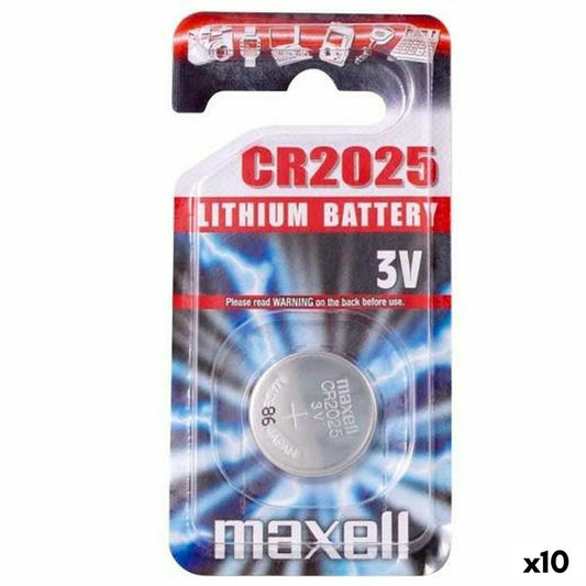 Lithium Button Batteries Maxell 3V CR2025 (10 Units)-0