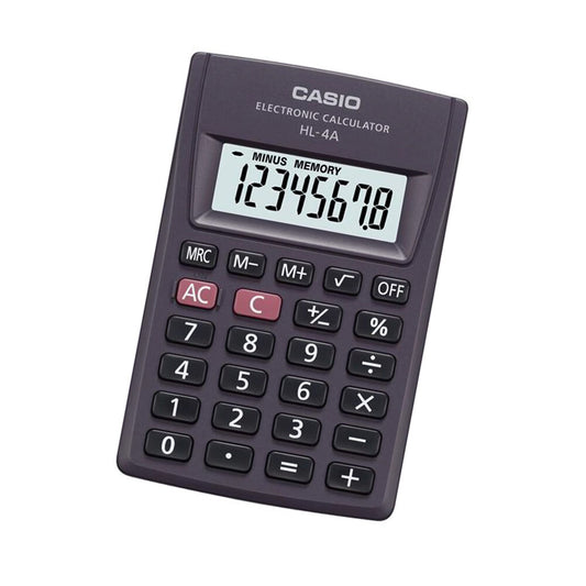 Calculator Casio HL-4A Grey Resin 8 x 5 cm-0