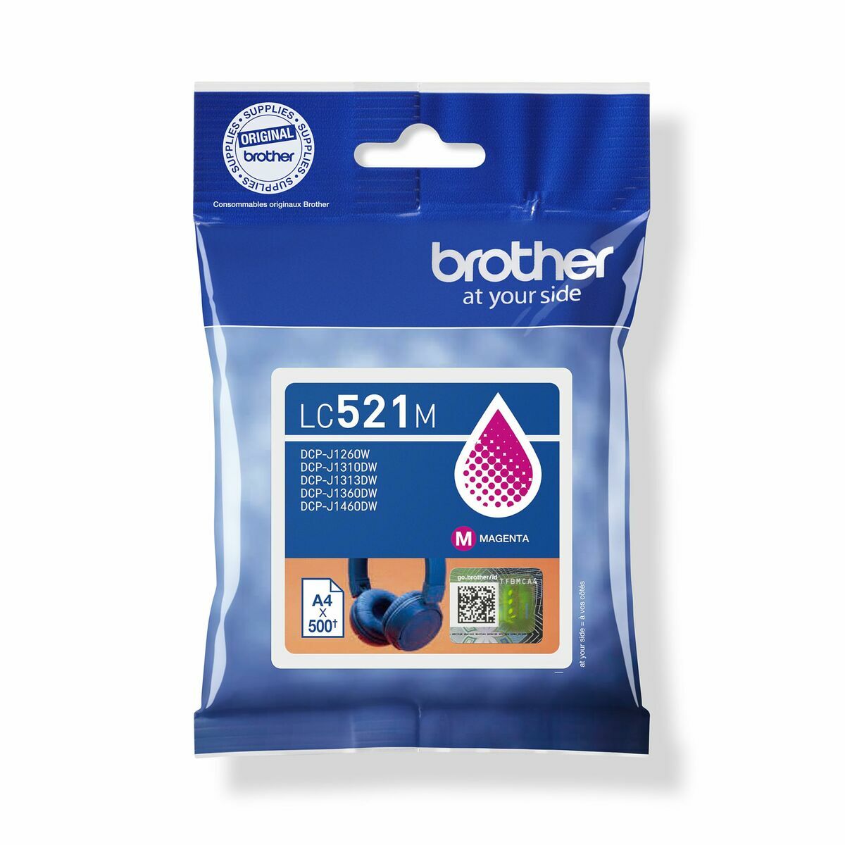 Original Ink Cartridge Brother LC521M Magenta-10