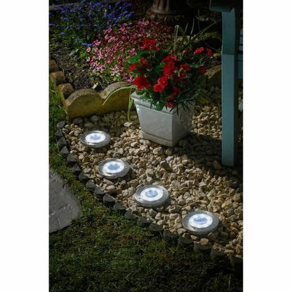 Solar-powered spotlight Smart Garden Floor Black Aluminium (4 Units)-2
