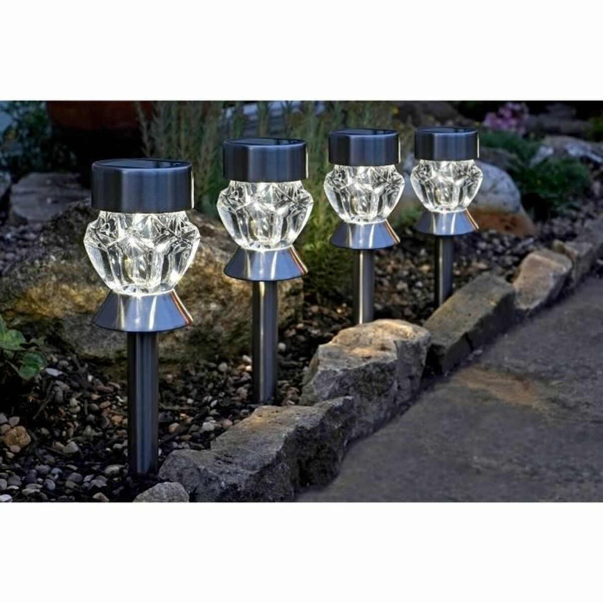 Set of solar garden lights Smart Garden Crystal (4 Units)-2