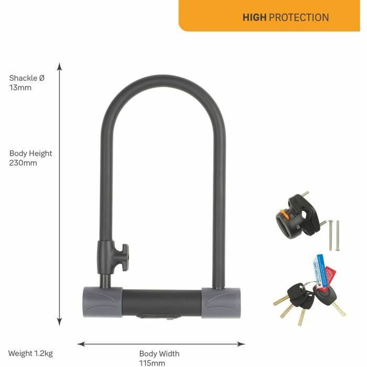 Key padlock Yale Black 23 x 11,5 x 1,3 cm Bicycle-4