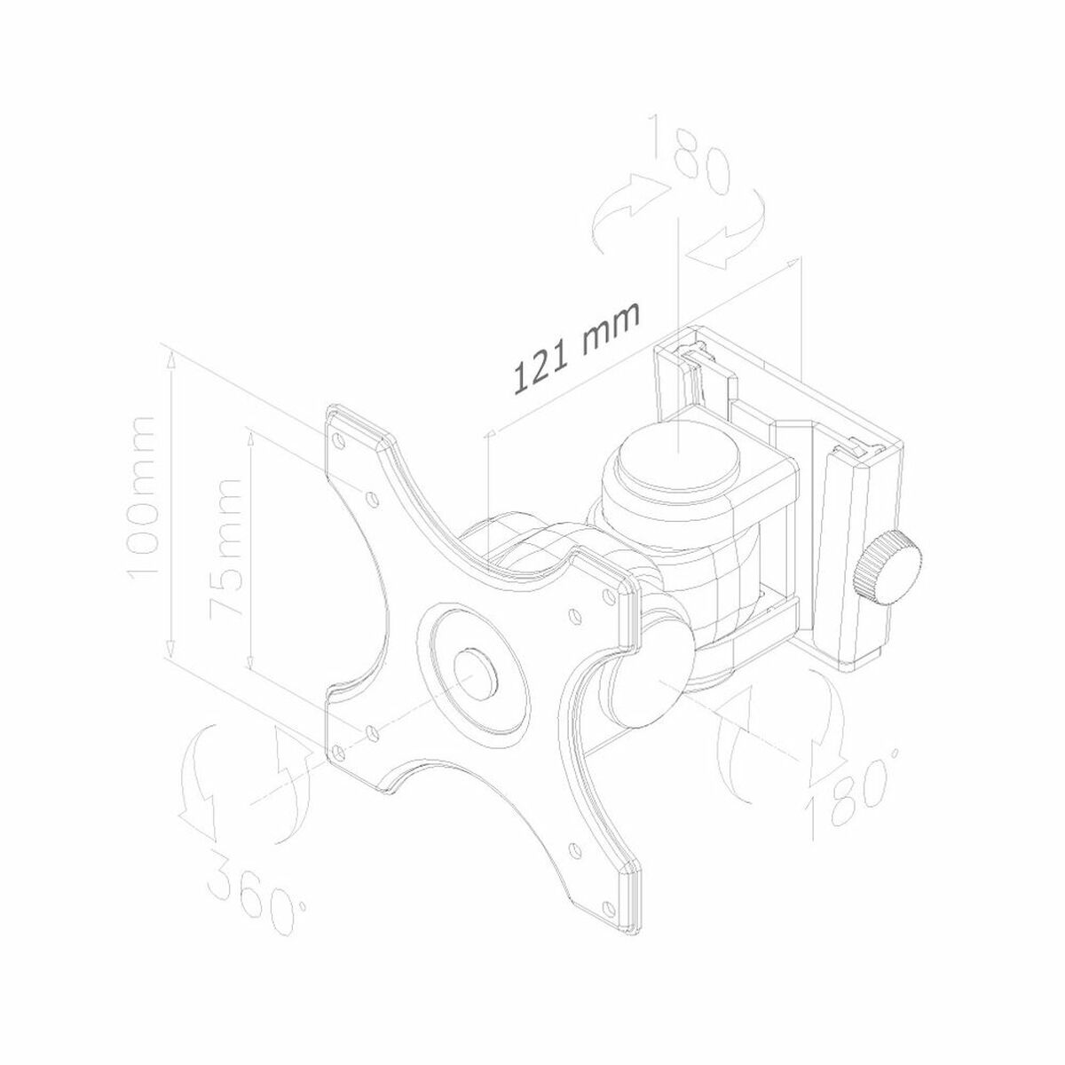 TV Mount Neomounts FPMA-W250BLACK-1